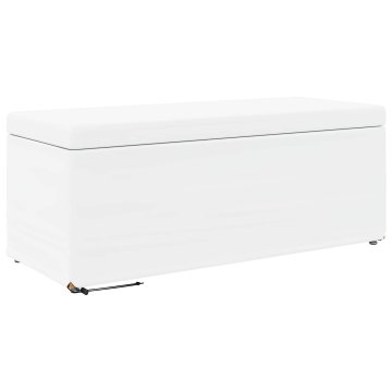 Vidaxl Stolica Bela 101 x 41 x 40 cm Umetno Usnje in Umetno Leseno