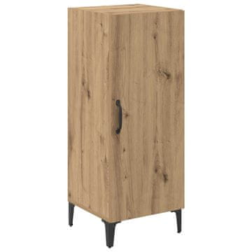 Vidaxl Strani šal Umetni hrast 34,5 x 34 x 90 cm Konstruiran les