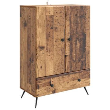 Vidaxl Strani šal s predalom Star les 66 x 34,5 x 95 cm Inženirski les