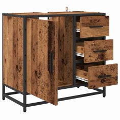 Vidaxl Kopalniška omarica Star les 65 x 33 x 60 cm Inženirski les