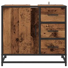 Vidaxl Kopalniška omarica Star les 65 x 33 x 60 cm Inženirski les