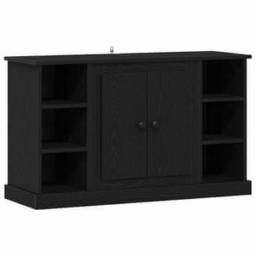 Vidaxl Strani šal Črna Orehovina 100 x 35,5 x 60 cm Konstruiran les