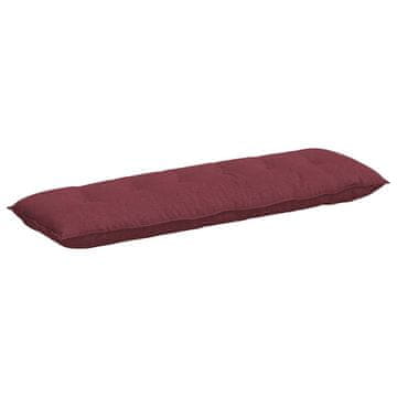 Vidaxl Poglavni vzglavnik Vinorodna rdeča 160 x 19 x 50 cm blago