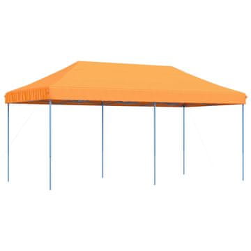Vidaxl Zabavni šotor Oranžna 292 x 580 x 315 cm Oxford tkanina