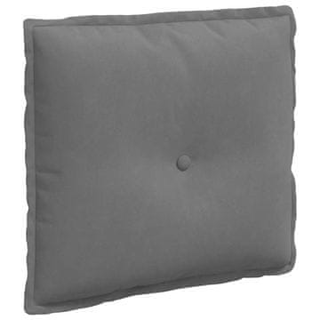 Vidaxl Poglavni vzglavnik Temno siva 50 x 45 cm Mikrofiber tkanina