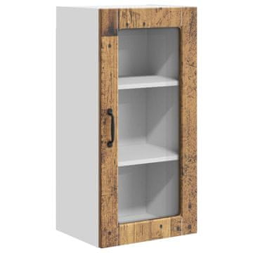 Vidaxl Stenski stekleni omarica LUCCA Star les 40 x 31 x 80 cm