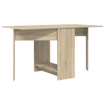 Vidaxl Jedilna miza 138 x 70 x 73,5 cm Inženirski les Sonoma hrast