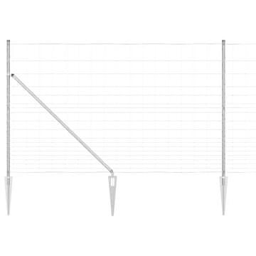 Vidaxl Varjena žična ograja s konicami 25 x 1,5 m (Š x V)