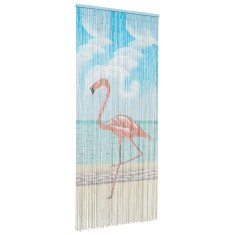 Vidaxl Zavesa proti insektom večbarvno 90 x 200 cm Bambus