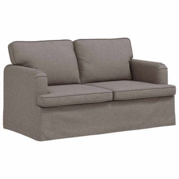 Vidaxl Kavč Taupe 144 x 80 x 85 cm blago