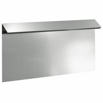Vidaxl Ograja za polže srebrna 50 x 3,5 x 25 cm Cinkana jeklena