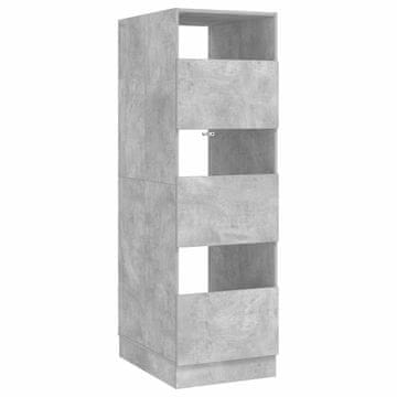 Vidaxl Omara za perilo Betonsko siva 50 x 68 x 162 cm Konstruiran les