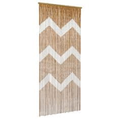 Vidaxl Zavesa proti insektom večbarvno 90 x 200 cm Bambus