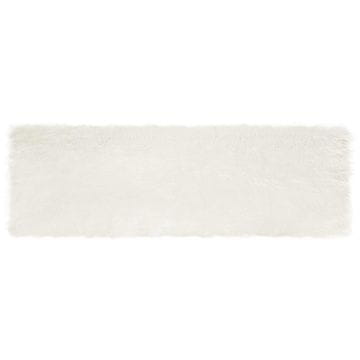 Vidaxl Preproga iz umetnega ovčjega krzna TAFALLA Bela 80 x 250 cm