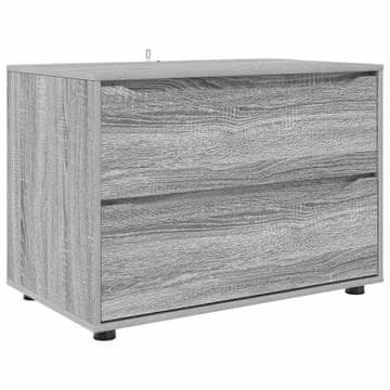Vidaxl Omarica za shranjevanje Siva Sonoma 80 x 48 x 57 cm