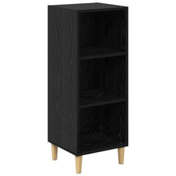 Vidaxl Strani šal Črna Orehovina 34,5 x 32,5 x 90 cm Konstruiran les