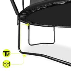 HyperMotion Otroški trampolin premera 366 cm z notranjo mrežo - nosilnost 150 kg, starejši od 3 let, dvostopenjska lestev, odpornost na UV