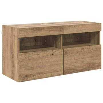 Vidaxl TV stenska omara Umetni hrast 80 x 30 x 40 cm Konstruiran les