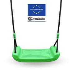 HyperMotion Vrtni komplet gugalnic za šest otrok z jeklenim okvirjem - nosilnost 300 kg, nastavljive vrvi 30 cm, odporno na UV, za otroke