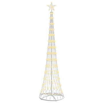Vidaxl LED božično drevesce med 290 LED Toplo bela 250 cm Kovina