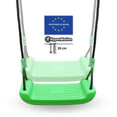 HyperMotion Vrtno otroško igrišče XXL z gugalnico in toboganom - jeklen okvir, gimnastični trapez, nosilnost 200 kg, odpornost na UV, za otroke