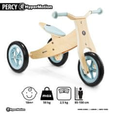HyperMotion Leseni tricikel in poganjalec 2 v 1 za majhne otroke - nosilnost 30 kg, trikolesna različica od 18 mesecev, dvokolesna izvedba od 24 mesecev