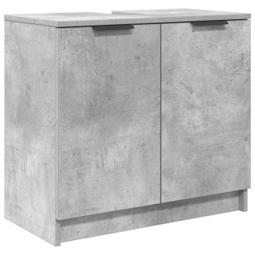 Vidaxl Kopalniška omarica Betonsko siva 64,5 x 33,5 x 59 cm