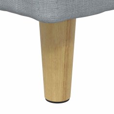Vidaxl Ottoman s shranjevanjem Svetlo siva 80 x 80 x 45 cm blago