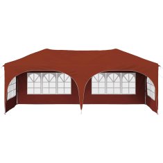 Vidaxl Zložljivi šotor za zabave 574 x 289 x 245 cm Terakota