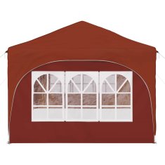Vidaxl Zložljivi šotor za zabave 574 x 289 x 245 cm Terakota