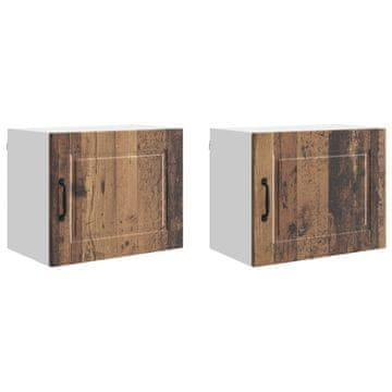 Vidaxl Omarica na steni PORTO 2 szt. Star les 50 x 31 x 40 cm