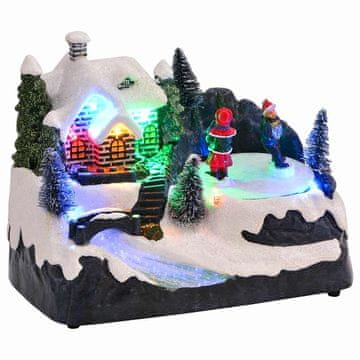 Vidaxl Božični okras za mizo večbarvno 16 x 11,5 x 13 cm Plastika
