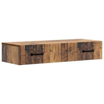 Vidaxl Stenska stranska miza 87,5 x 34,5 x 17 cm Inženirski les