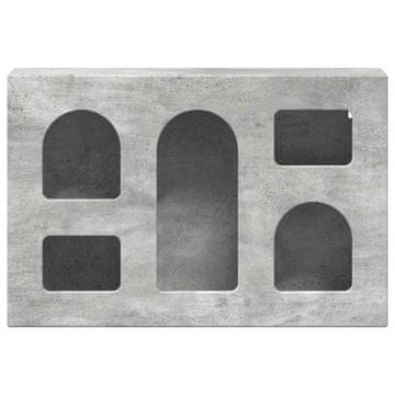 Vidaxl Viseča omarica Betonsko siva 60 x 20 x 40 cm Konstruiran les
