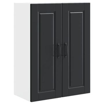 Vidaxl Omarica na steni PORTO Črna 60 x 31 x 80 cm Konstruiran les