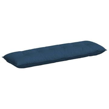Vidaxl Poglavni vzglavnik Modra 160 x 19 x 50 cm blago