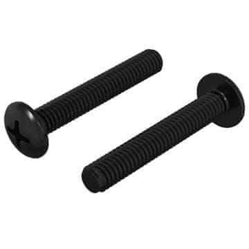 Vidaxl Vijak 2 szt. srebrna 5 x 30 mm elezo