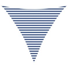 Vidaxl Sončno platno Modra in bela 3,6 x 3,6 x 3,6 m