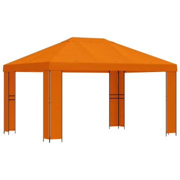 Vidaxl Paviljon 4 × 3 m Oranžna Poliester in jeklo 190 gsm
