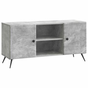 Vidaxl TV omarica Betonsko siva 102 x 34,5 x 50 cm Inženirski les