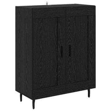 Vidaxl Strani šal Črna Orehovina 69,5 x 34 x 90 cm