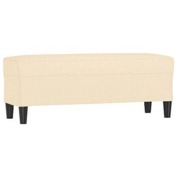 Vidaxl Klop krem 100x35x41 cm blago
