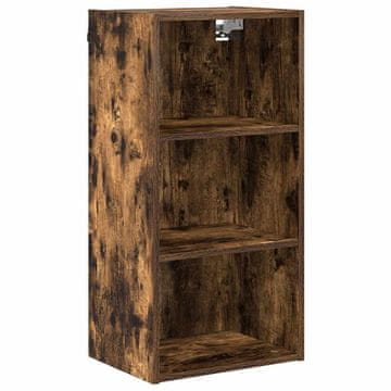 Vidaxl Viseča omarica Dimljeni oreh 40 x 29,5 x 80 cm Konstruiran les