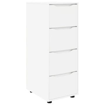Vidaxl Omarica za shranjevanje Bela 40 x 48 x 105 cm Konstruiran les