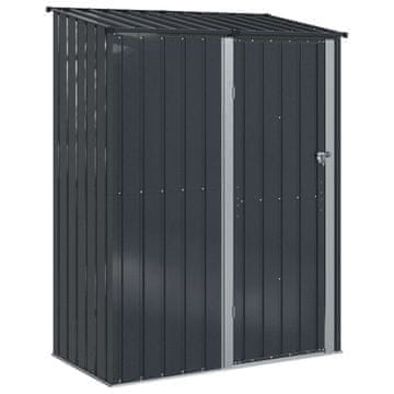 Vidaxl Vrtne hiške Antracit 153,5 x 86 x 200 cm Kovina