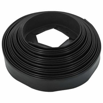 Vidaxl Robniki za trato Črna 5000 x 4 x 5 cm Plastika