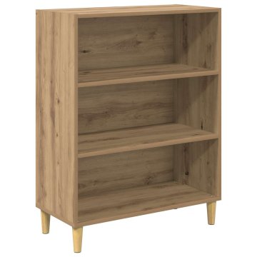 Vidaxl Strani šal Umetni hrast 69,5 x 32,5 x 90 cm Konstruiran les