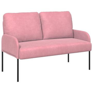 Vidaxl Sedežne garniture z blazino 110cm Roza Vezani les