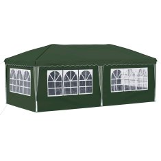 Vidaxl Zložljivi šotor za zabave 575 x 288 x 245 cm Zelena