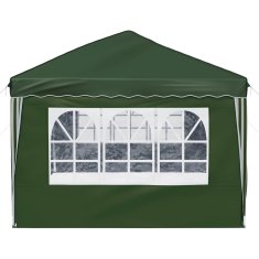 Vidaxl Zložljivi šotor za zabave 575 x 288 x 245 cm Zelena